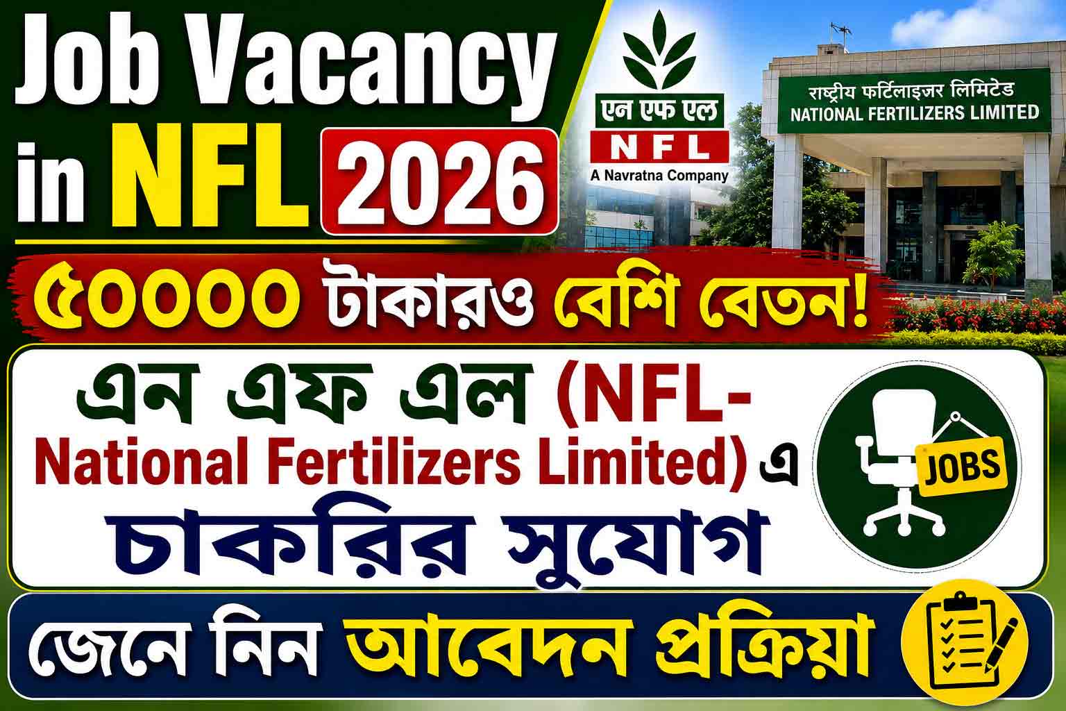 National Fertilizers Limited job vacancy 2026